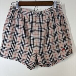 Burberry Men's Nova Check Button Fly Boxer Shorts Size Medium